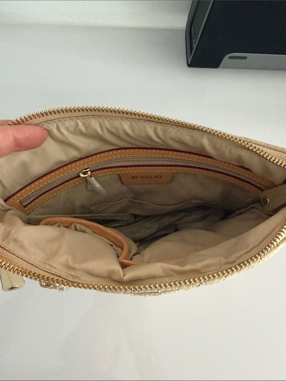 MZ Wallace Downtown Crosby Crossbody in Buff - Picture 12 of 13